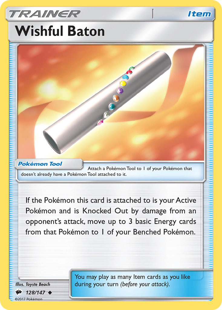 Wishful Baton (128/147) [Sun & Moon: Burning Shadows] Reverse Holofoil