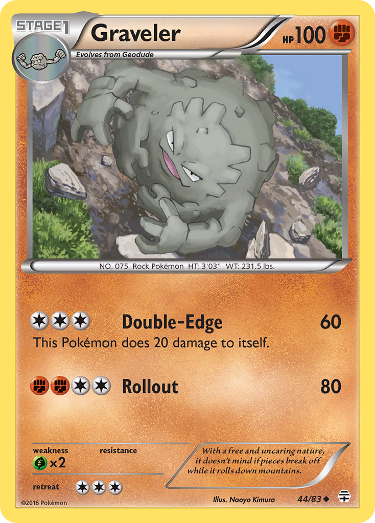 Graveler (44/83) [XY: Generations] Reverse Holofoil