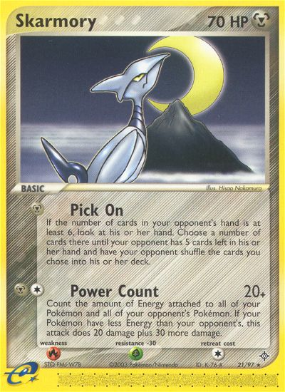 Skarmory (21/97) [EX: Dragon] Reverse Holofoil