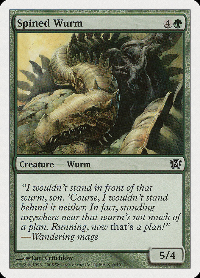 Spined Wurm [Ninth Edition] Foil