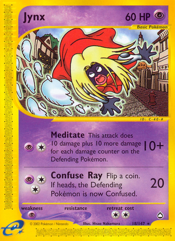 Jynx (18/147) [Aquapolis] Reverse Holofoil