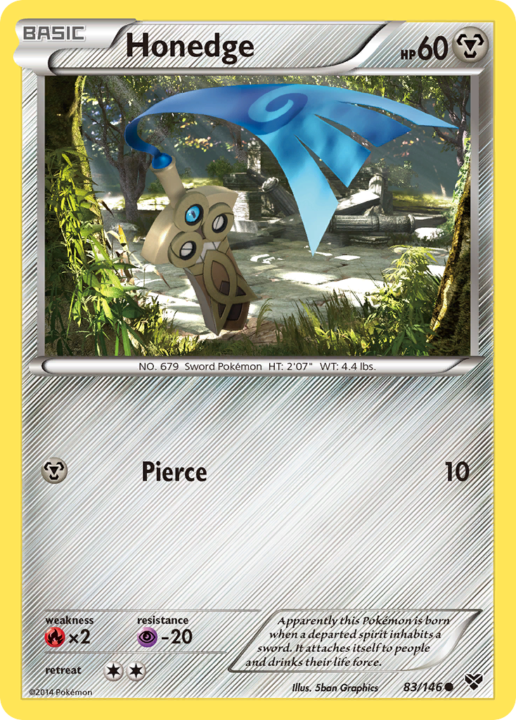 Honedge (83/146) [XY: Base Set] Reverse Holofoil