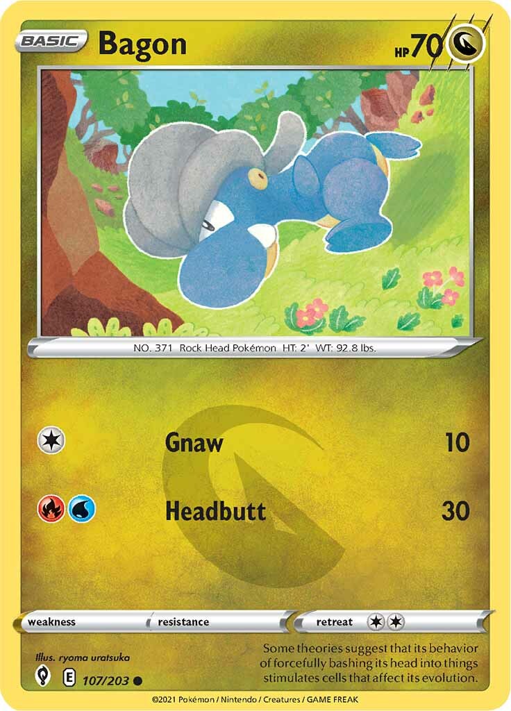 Bagon (107/203) [Sword & Shield: Evolving Skies] Reverse Holofoil