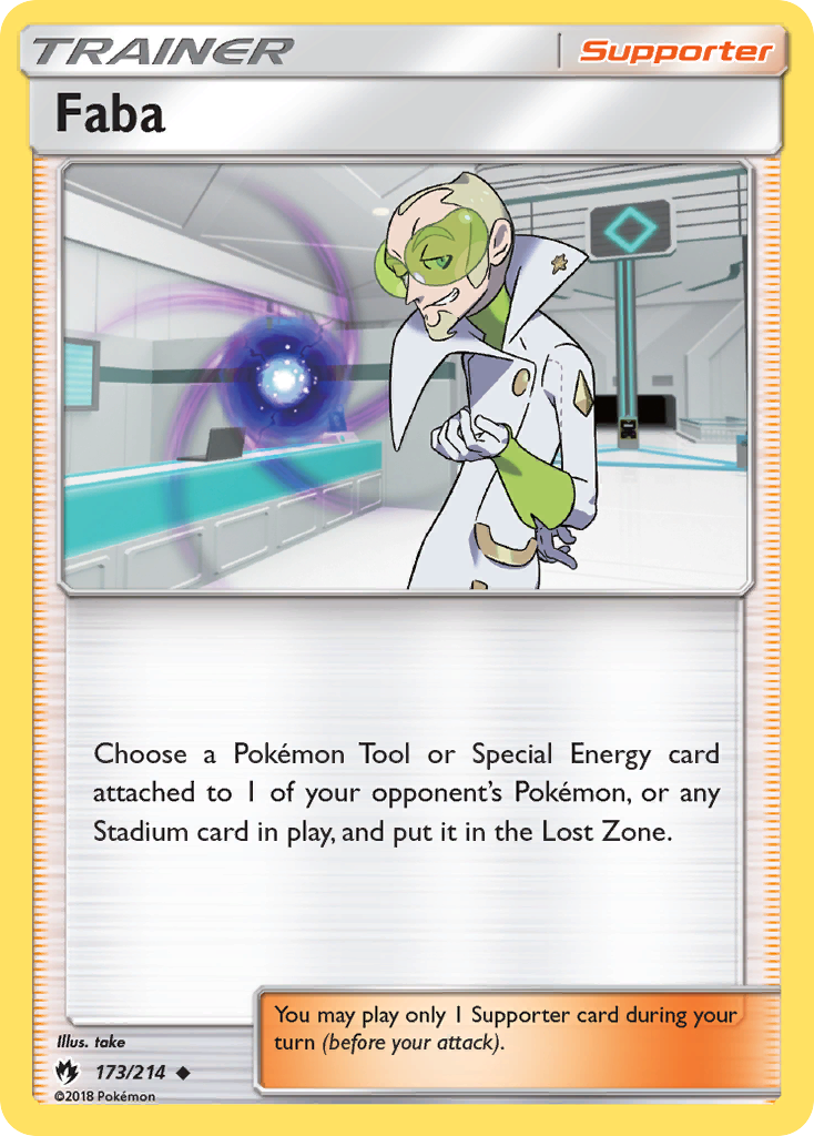 Faba (173/214) [Sun & Moon: Lost Thunder] Reverse Holofoil