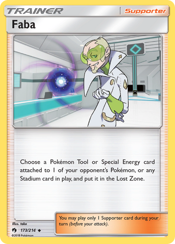 Faba (173/214) [Sun & Moon: Lost Thunder] Reverse Holofoil