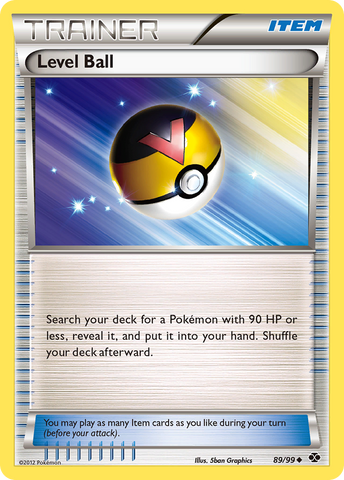 Level Ball (89/99) [Black & White: Next Destinies] Reverse Holofoil