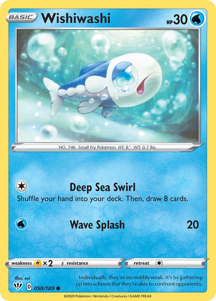 Wishiwashi (050/189) [Sword & Shield: Darkness Ablaze] Reverse Holofoil