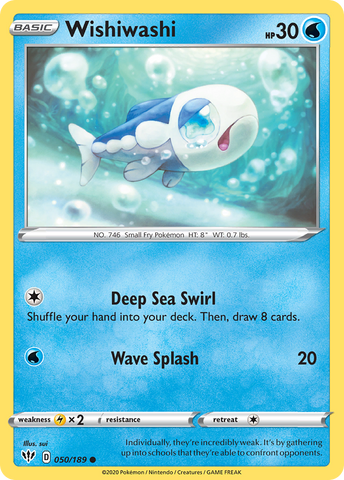Wishiwashi (050/189) [Sword & Shield: Darkness Ablaze] Reverse Holofoil