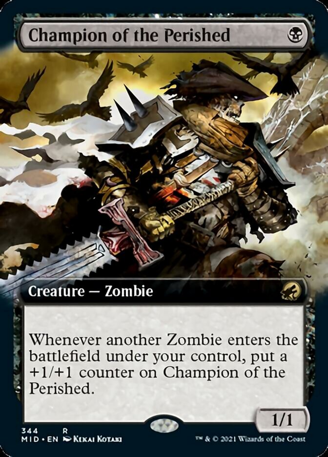 Champion of the Perished (Extended Art) [Innistrad: Midnight Hunt] Foil