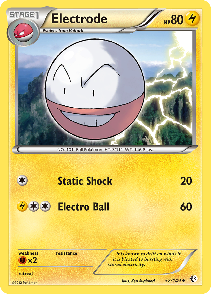 Electrode (52/149) [Black & White: Boundaries Crossed] Reverse Holofoil