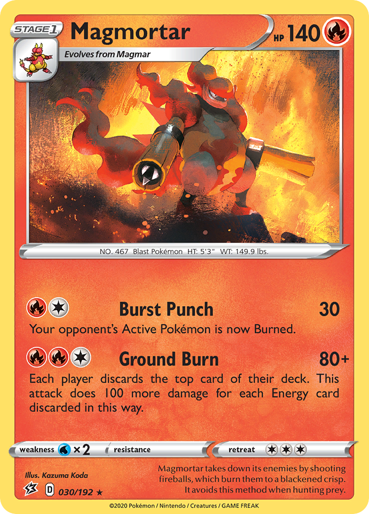 Magmortar (030/192) [Sword & Shield: Rebel Clash] Reverse Holofoil