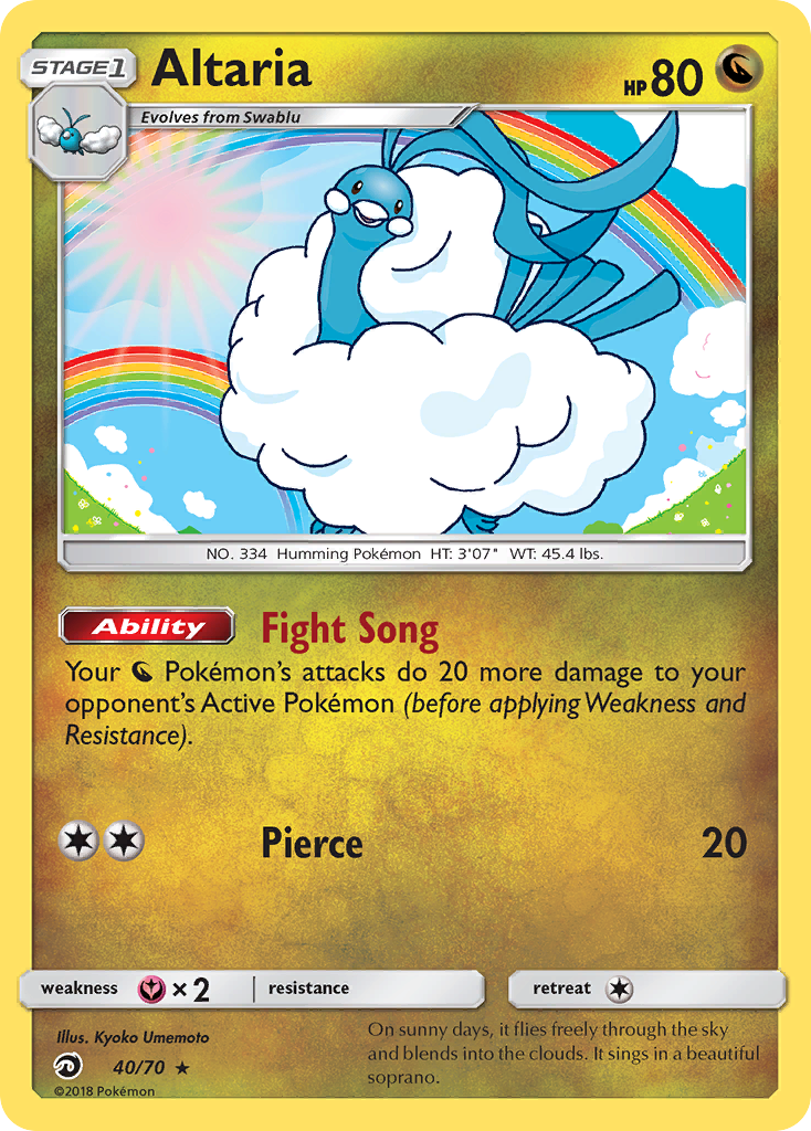 Altaria (40/70) [Sun & Moon: Dragon Majesty] Reverse Holofoil