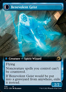 Malevolent Hermit // Benevolent Geist (Extended Art) [Innistrad: Midnight Hunt] Foil
