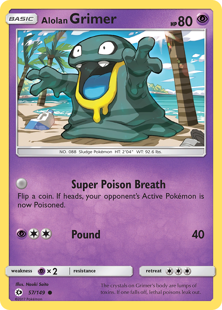 Alolan Grimer (57/149) [Sun & Moon: Base Set] Reverse Holofoil
