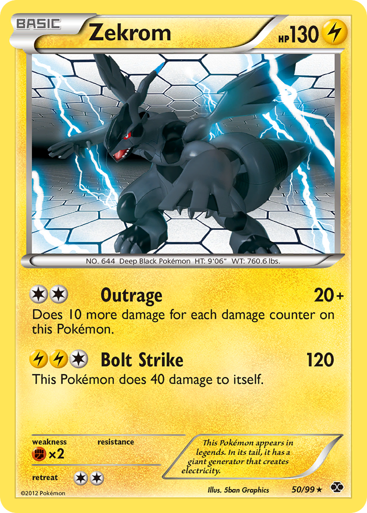 Zekrom (50/99) [Black & White: Next Destinies] Reverse Holofoil