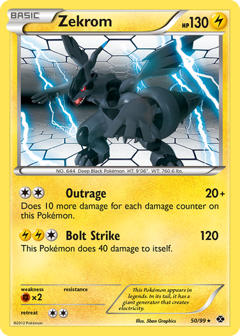 Zekrom (50/99) [Black & White: Next Destinies] Reverse Holofoil