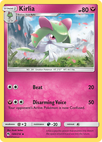 Kirlia (140/214) [Sun & Moon: Lost Thunder] Reverse Holofoil