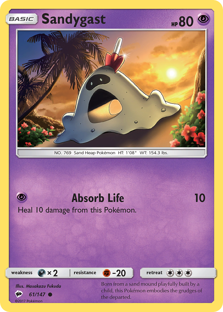 Sandygast (61/147) [Sun & Moon: Burning Shadows] Reverse Holofoil