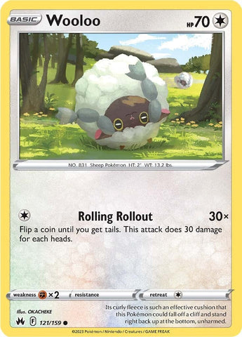 Wooloo (121/159) [Sword & Shield: Crown Zenith] Reverse Holofoil