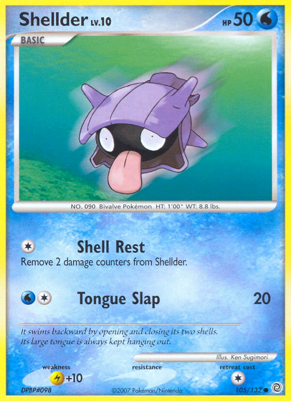 Shellder (105/132) [Diamond & Pearl: Secret Wonders] Reverse Holofoil