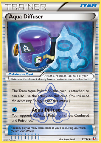 Aqua Diffuser (23/34) [XY: Double Crisis] Reverse Holofoil