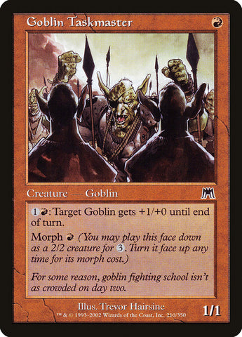 Goblin Taskmaster [Onslaught] Foil