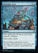 Draconic Lore [Commander Legends: Battle for Baldur's Gate] Foil