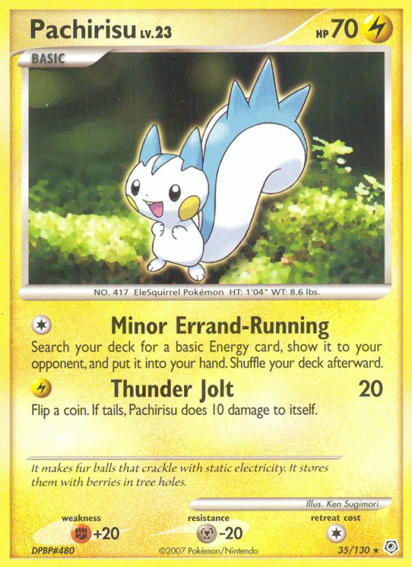 Pachirisu (35/130) [Diamond & Pearl: Base Set] Reverse Holofoil