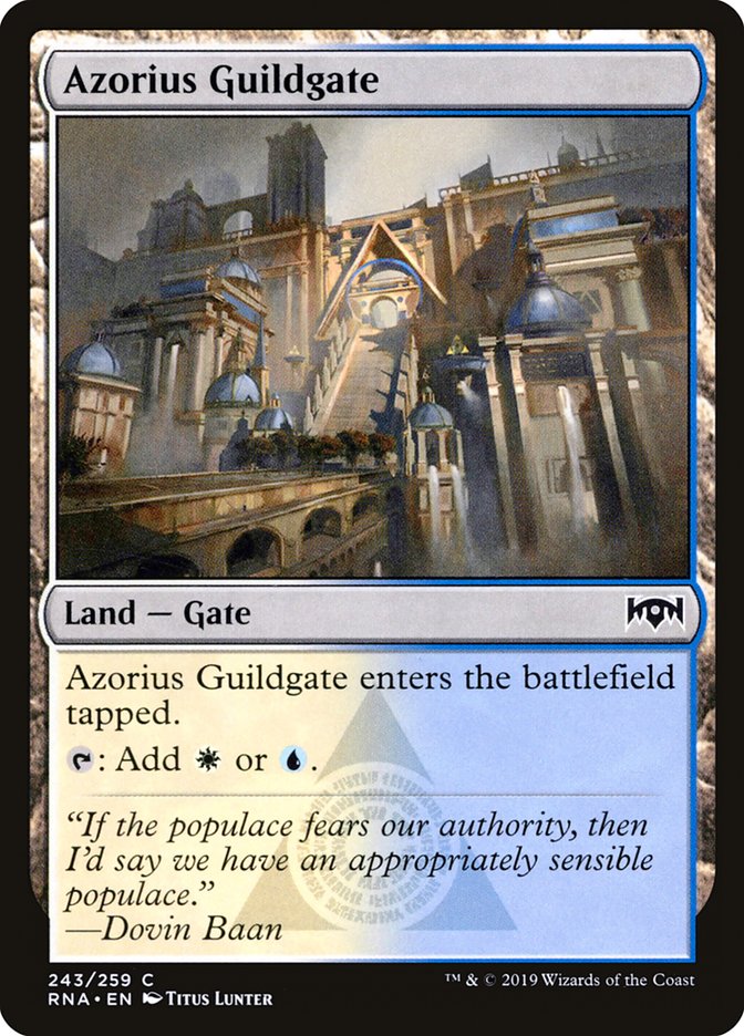 Azorius Guildgate (243/259) [Ravnica Allegiance] Foil