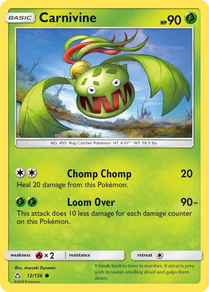 Carnivine (12/156) [Sun & Moon: Ultra Prism] Reverse Holofoil