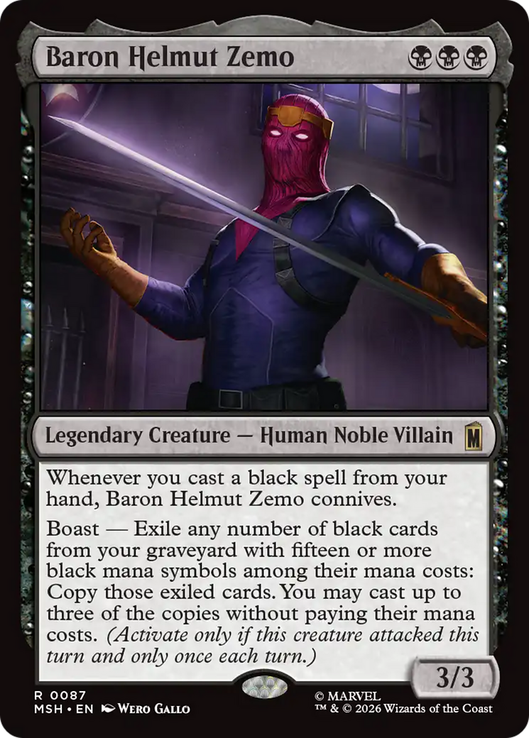 Baron Helmut Zemo [Marvel Super Heroes] Foil