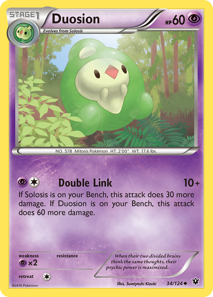 Duosion (34/124) [XY: Fates Collide] Reverse Holofoil