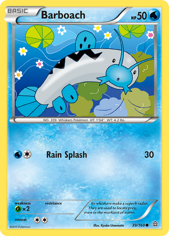 Barboach (39/160) [XY: Primal Clash] Reverse Holofoil