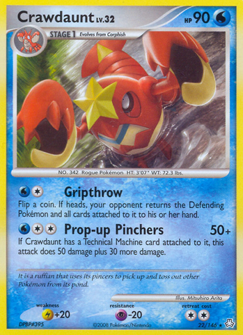 Crawdaunt (22/146) [Diamond & Pearl: Legends Awakened] Reverse Holofoil