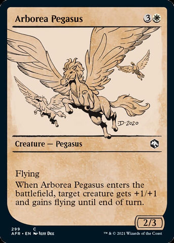 Arborea Pegasus (Showcase) [Dungeons & Dragons: Adventures in the Forgotten Realms] Foil