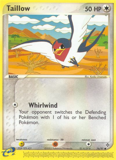 Taillow (76/97) [EX: Dragon] Reverse Holofoil