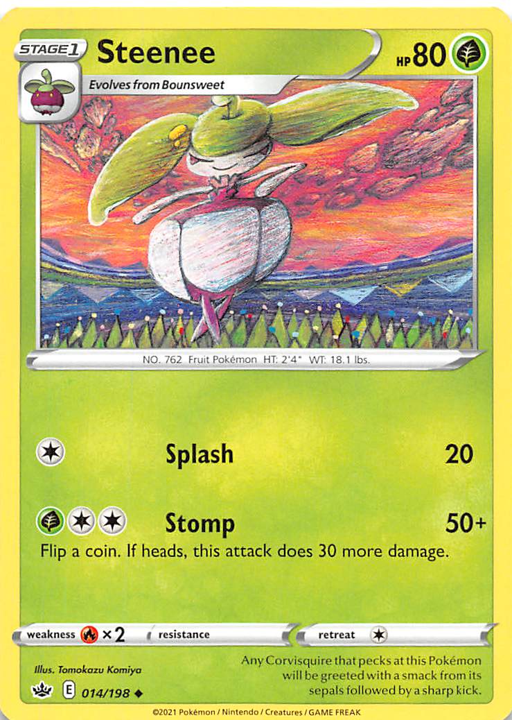 Steenee (014/198) [Sword & Shield: Chilling Reign] Reverse Holofoil