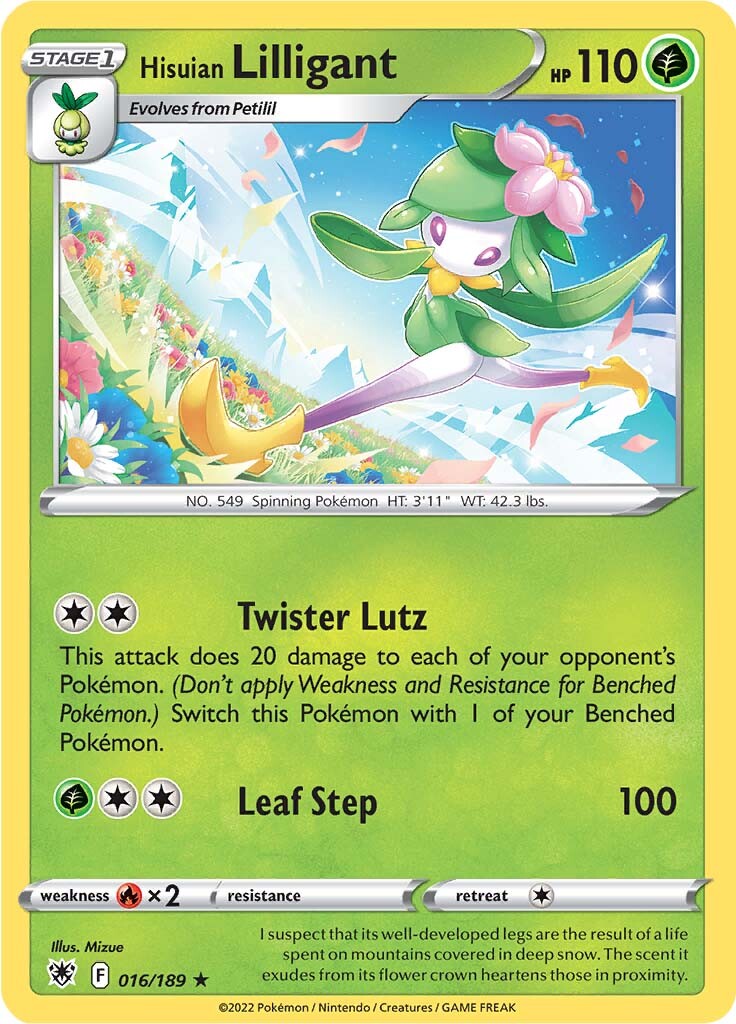 Hisuian Lilligant (016/189) [Sword & Shield: Astral Radiance] Reverse Holofoil