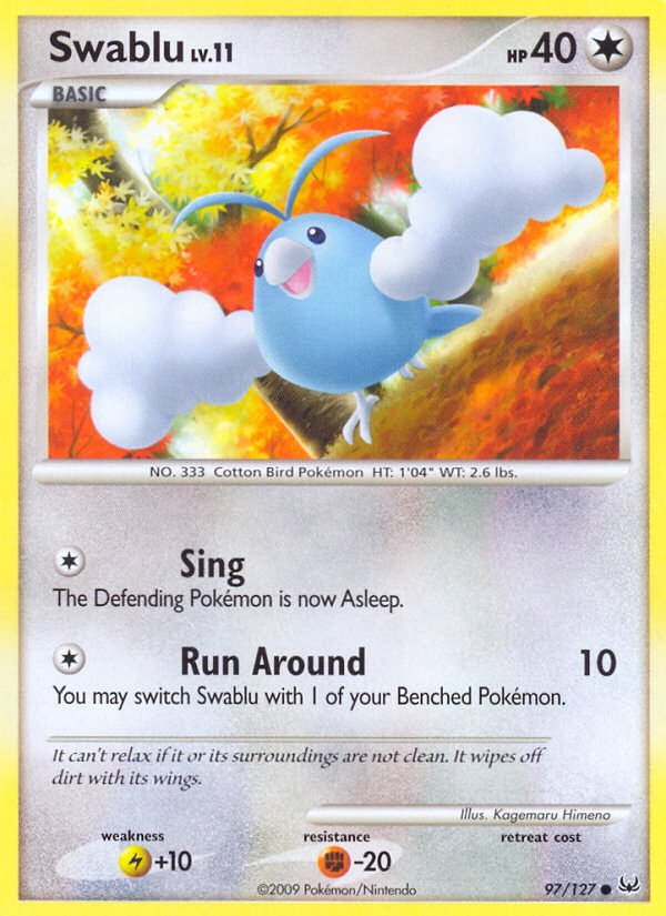 Swablu (97/127) [Platinum: Base Set] Reverse Holofoil