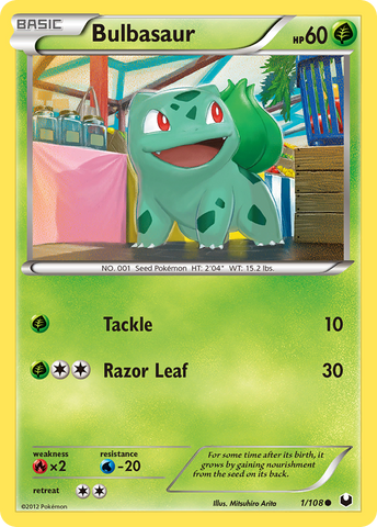 Bulbasaur (1/108) [Black & White: Dark Explorers] Reverse Holofoil