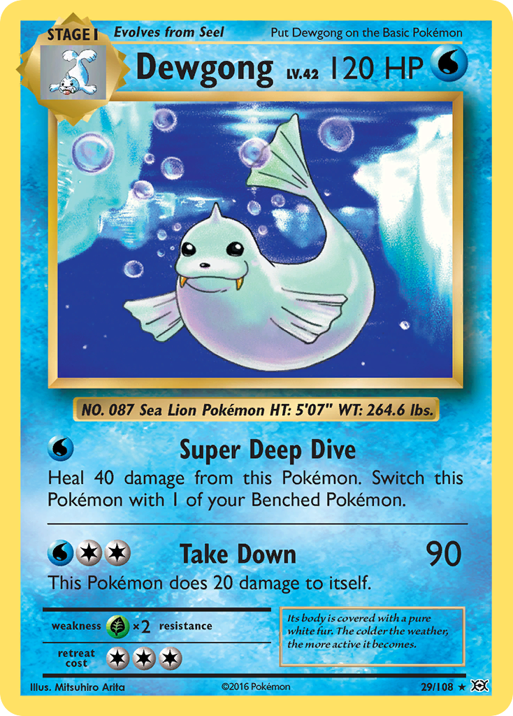 Dewgong (29/108) [XY: Evolutions] Reverse Holofoil