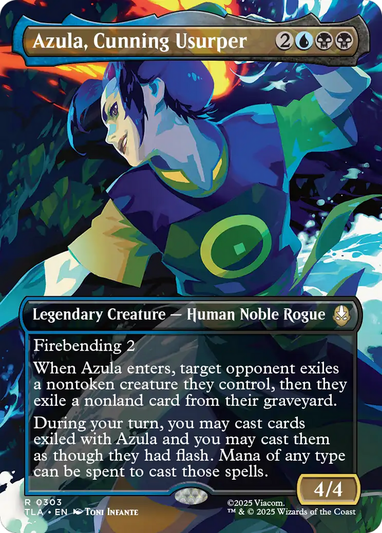 Azula, Cunning Usurper (Borderless) [Avatar: The Last Airbender] Foil