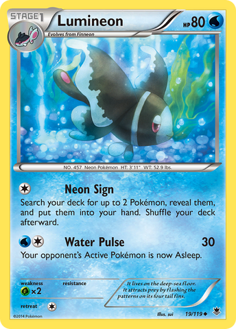 Lumineon (19/119) [XY: Phantom Forces] Reverse Holofoil