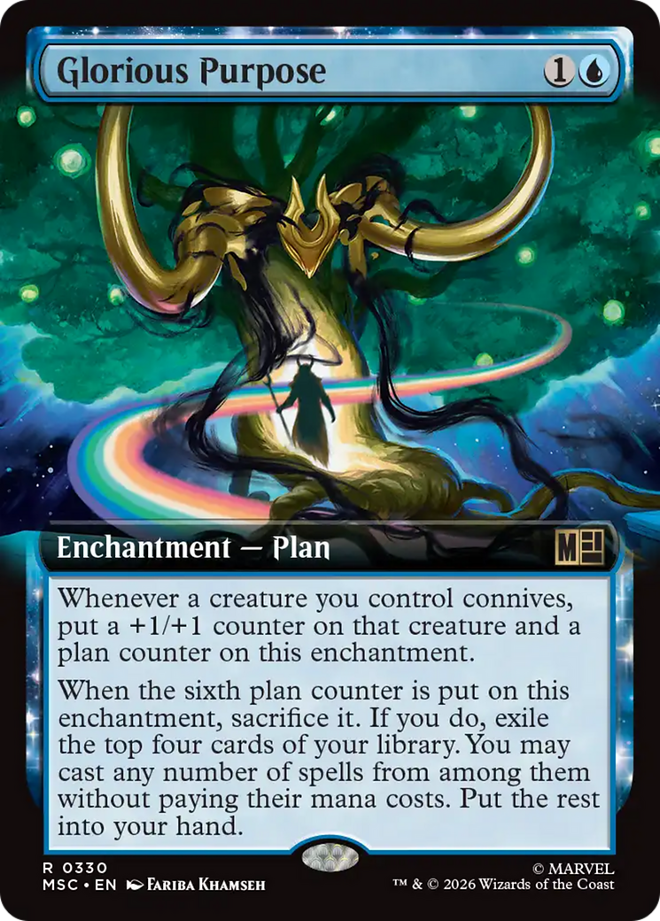 Glorious Purpose (Extended Art) [Marvel Super Heroes Commander] Foil
