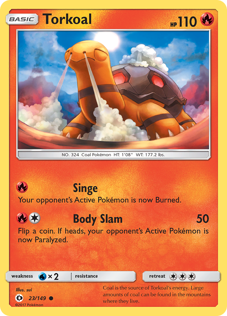 Torkoal (23/149) [Sun & Moon: Base Set] Reverse Holofoil