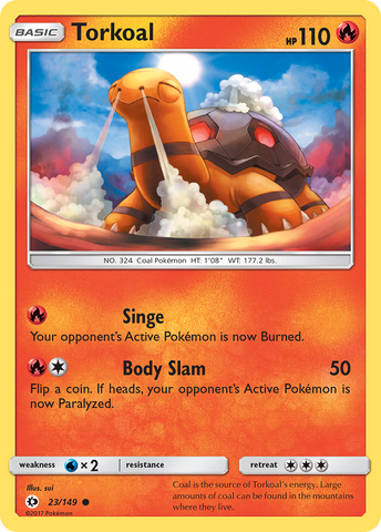 Torkoal (23/149) [Sun & Moon: Base Set] Reverse Holofoil
