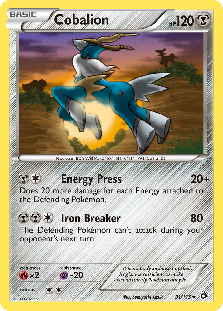 Cobalion (91/113) [Black & White: Legendary Treasures] Reverse Holofoil