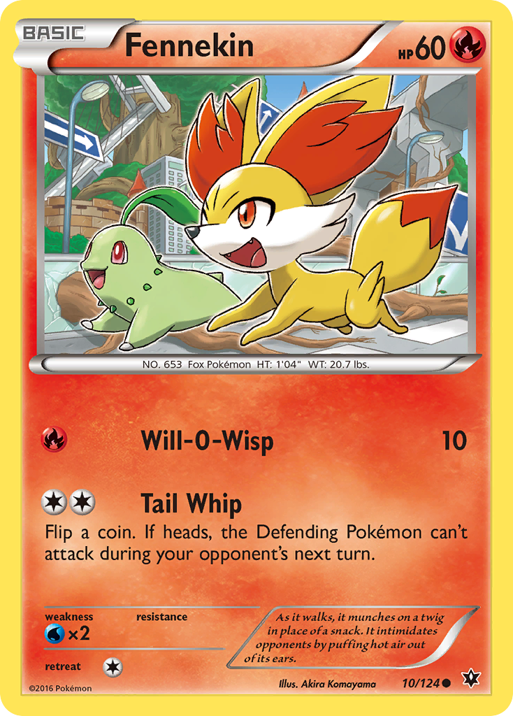Fennekin (10/124) [XY: Fates Collide] Reverse Holofoil