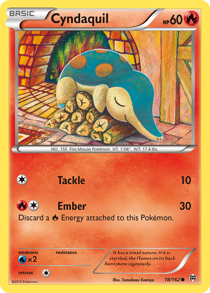 Cyndaquil (18/162) [XY: BREAKthrough] Reverse Holofoil