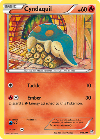 Cyndaquil (18/162) [XY: BREAKthrough] Reverse Holofoil